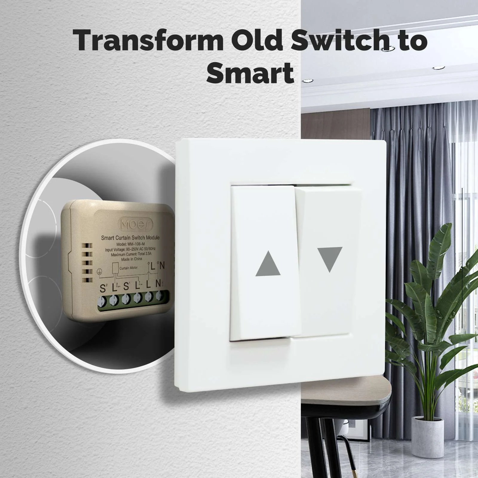 WiFi Smart Curtain Switch Module Mini Design App Remote Control - Image 3