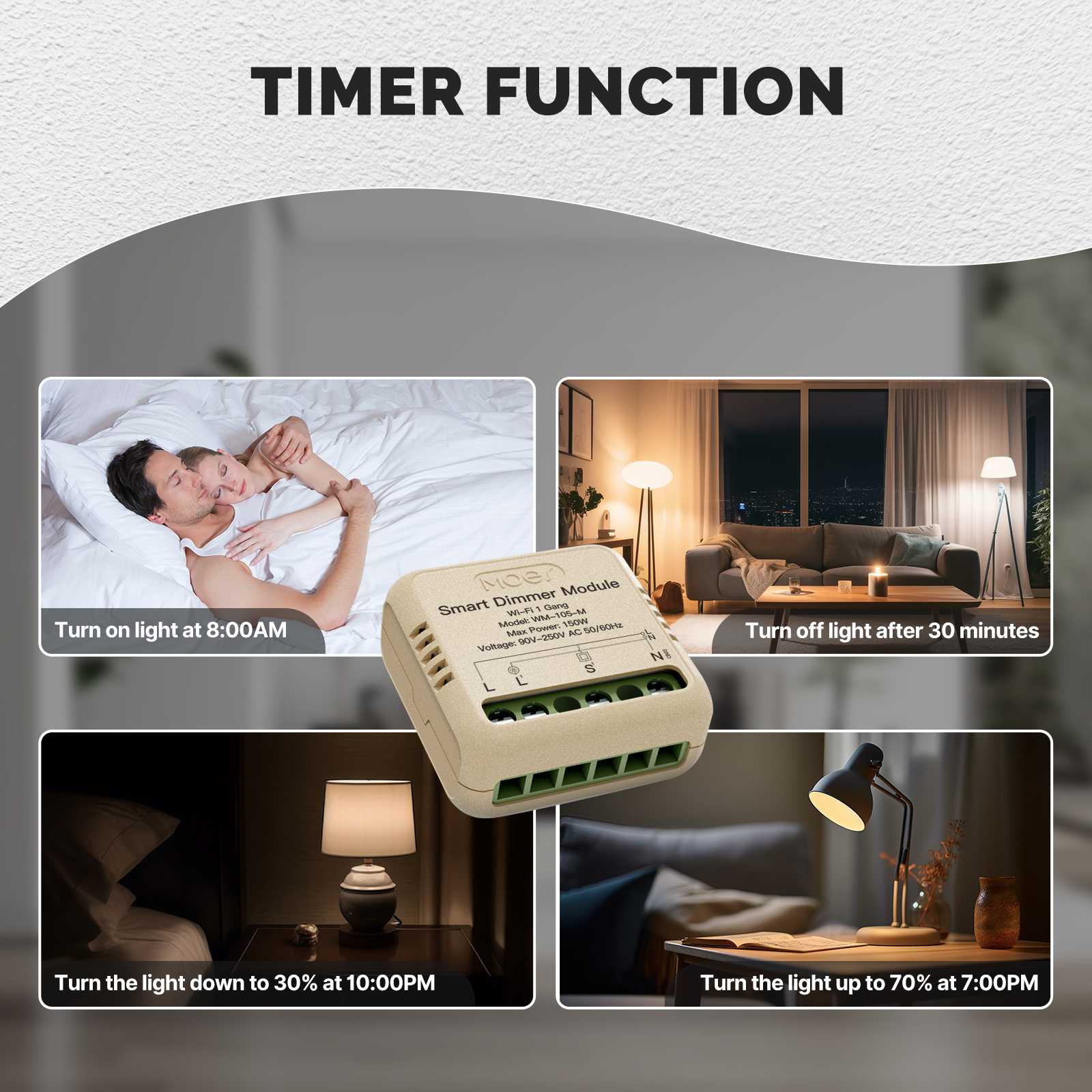 WiFi Smart Dimmer Switch Module Timer Diy Breaker  1/2 Gang - Image 5