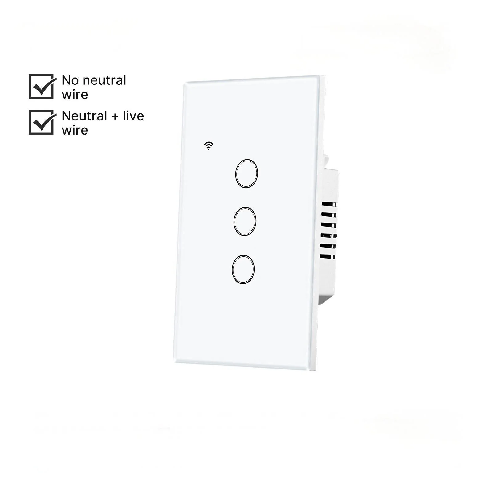 WiFi Smart Light Switch Wall Touch Glass Switch No Neutral Wire Required US Standard - Image 11