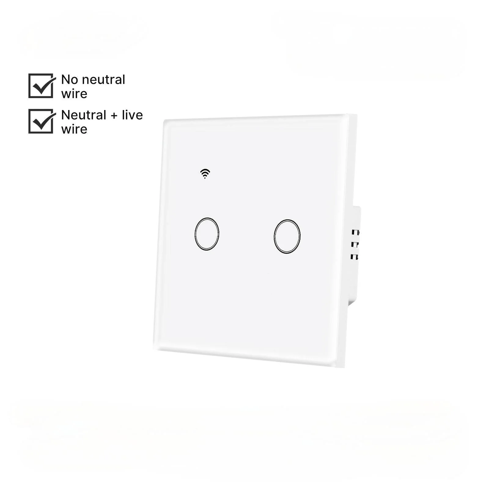 WiFi Smart Light Wall Touch Switch No Neutral Wire Required EU Standard - Image 10