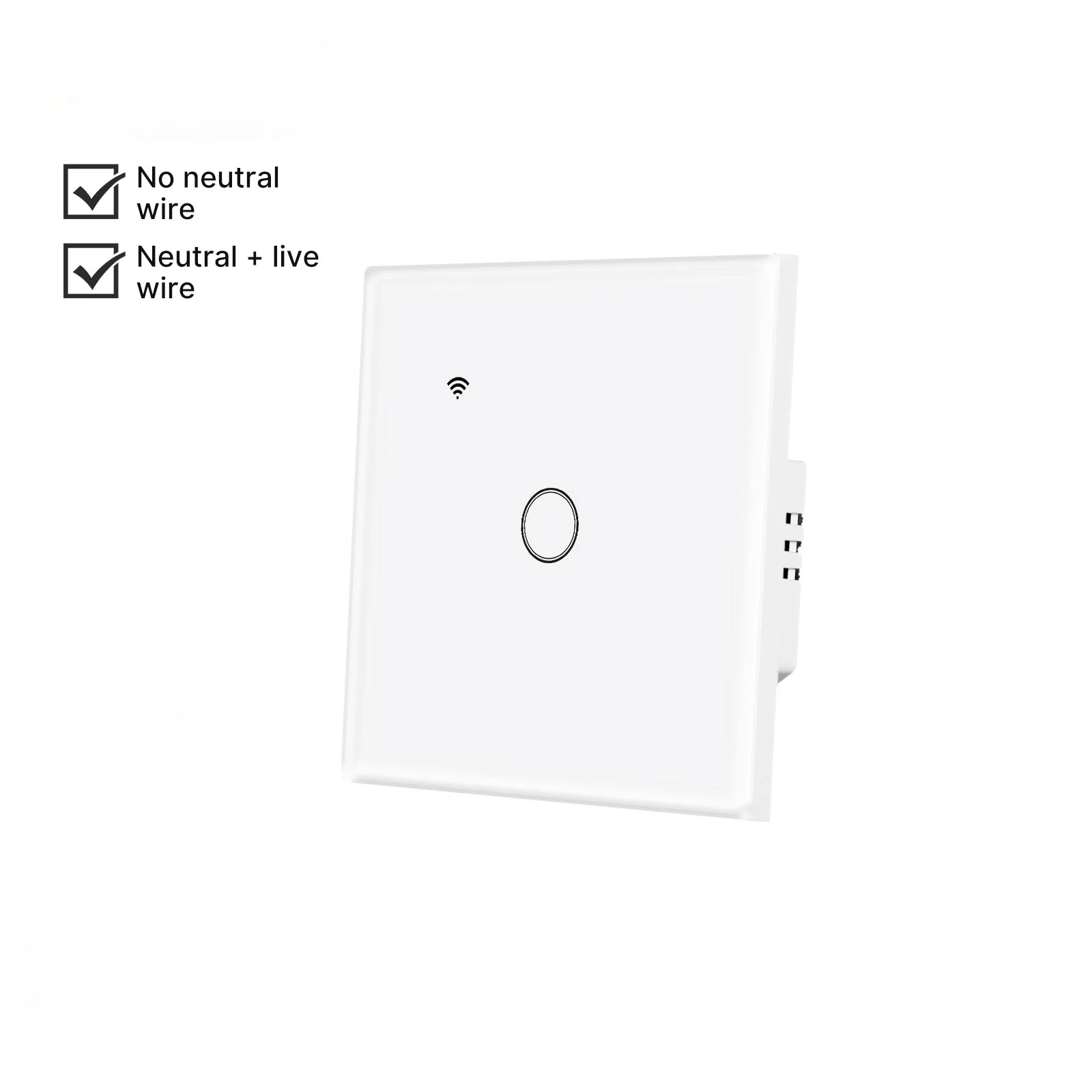 WiFi Smart Light Wall Touch Switch No Neutral Wire Required EU Standard - Image 9