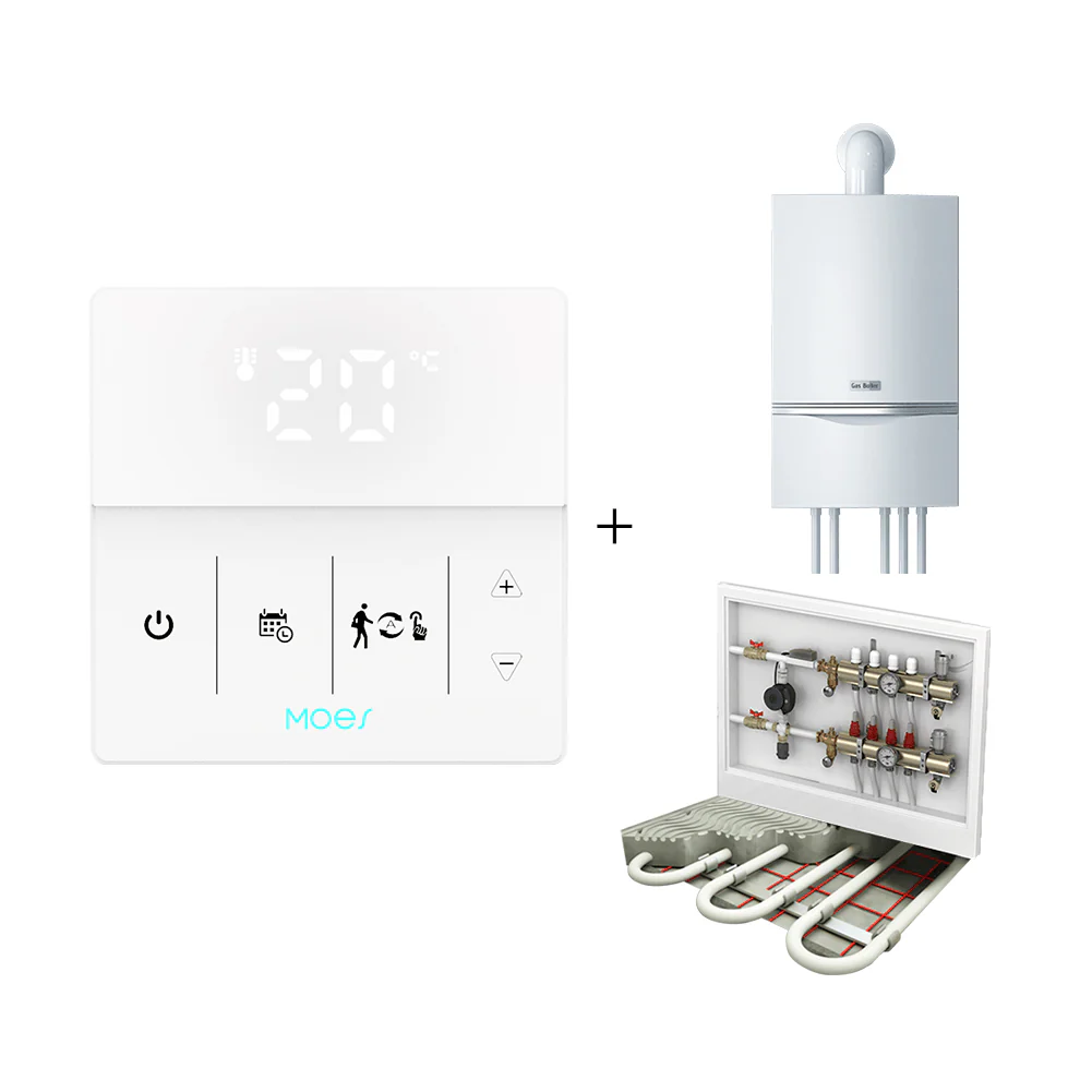 WiFi Smart Programmable Thermostat Electric Underfloor Heating Touch Screen Temperature Controller Logo Color Adjustable - Image 11