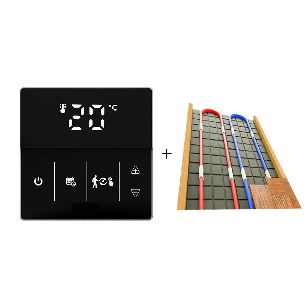 WiFi Smart Programmable Thermostat Electric Underfloor Heating Touch Screen Temperature Controller Logo Color Adjustable - Image 8