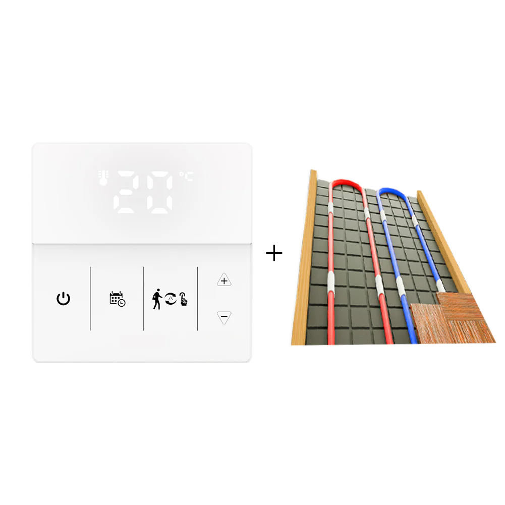 WiFi Smart Programmable Thermostat Electric Underfloor Heating Touch Screen Temperature Controller Logo Color Adjustable - Image 9