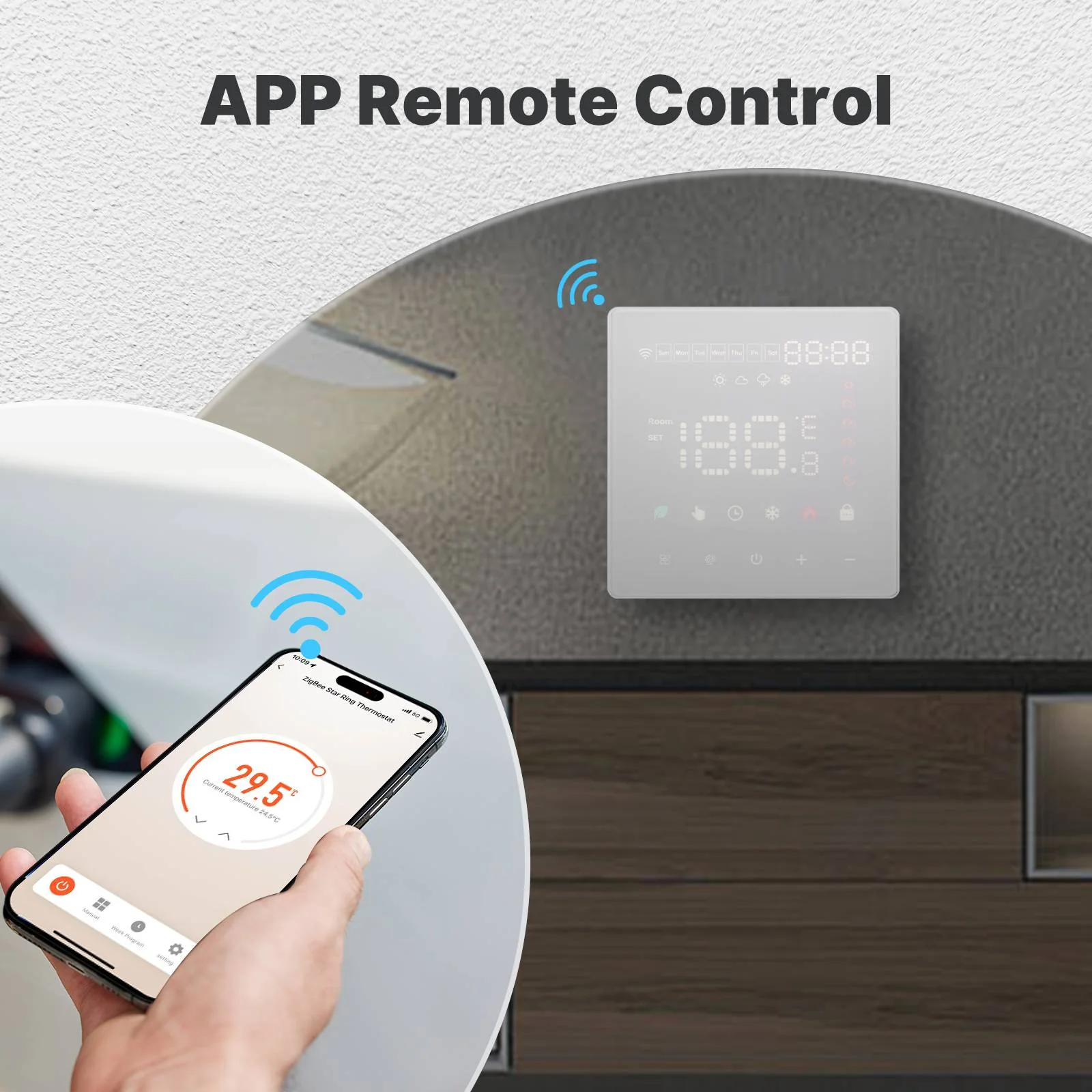 WiFi Smart Thermostat Programmable Temperature Controller Water Boiler Electric Heating - Image 3