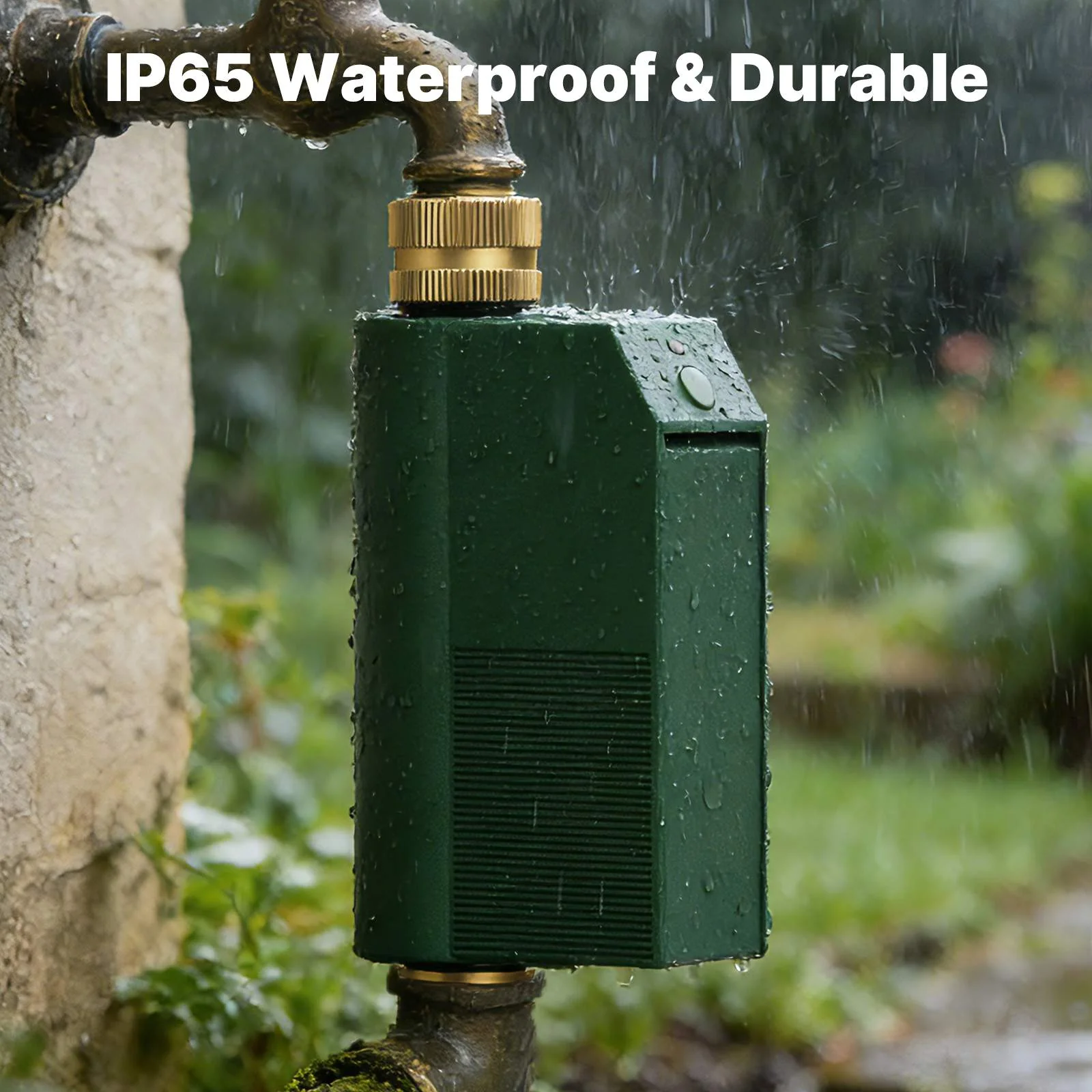 WiFi Smart Water Timer with Flow Meter, Brass Valve, IP65 Waterproof Irrigation Controller Alexa Google - Image 5