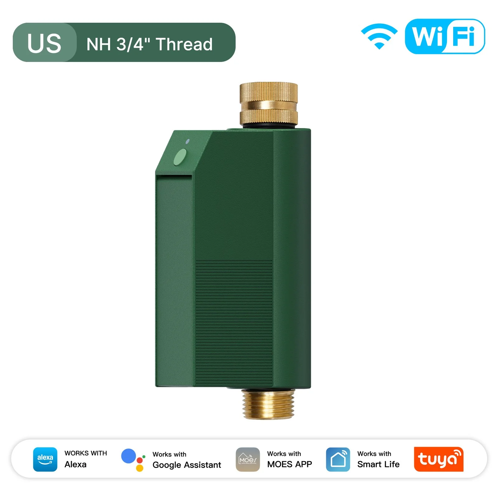 WiFi Smart Water Timer with Flow Meter, Brass Valve, IP65 Waterproof Irrigation Controller Alexa Google - Image 7