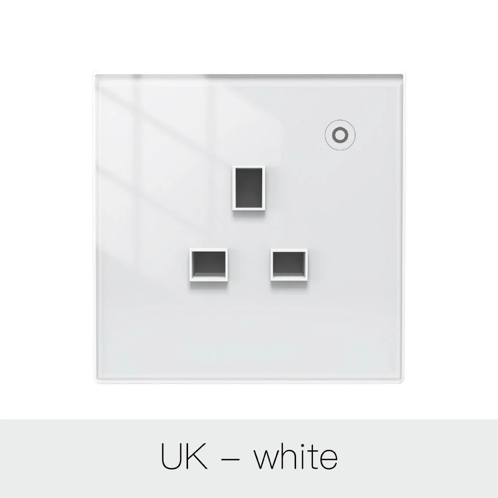 WiFi Smart Wall Socket Glass Panel Outlet Power Monitor Touch Plug Relay Status Light Mode Adjustable EU - Image 11