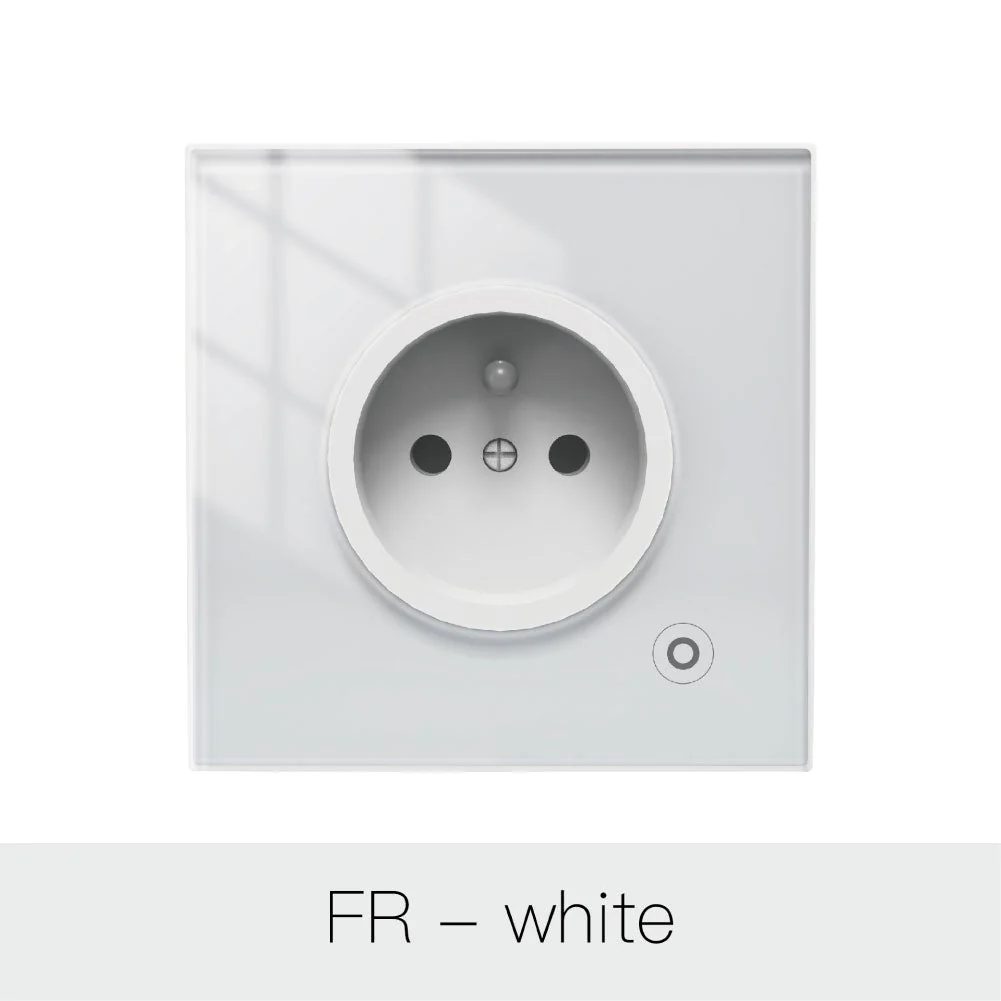 WiFi Smart Wall Socket Glass Panel Outlet Power Monitor Touch Plug Relay Status Light Mode Adjustable EU - Image 14