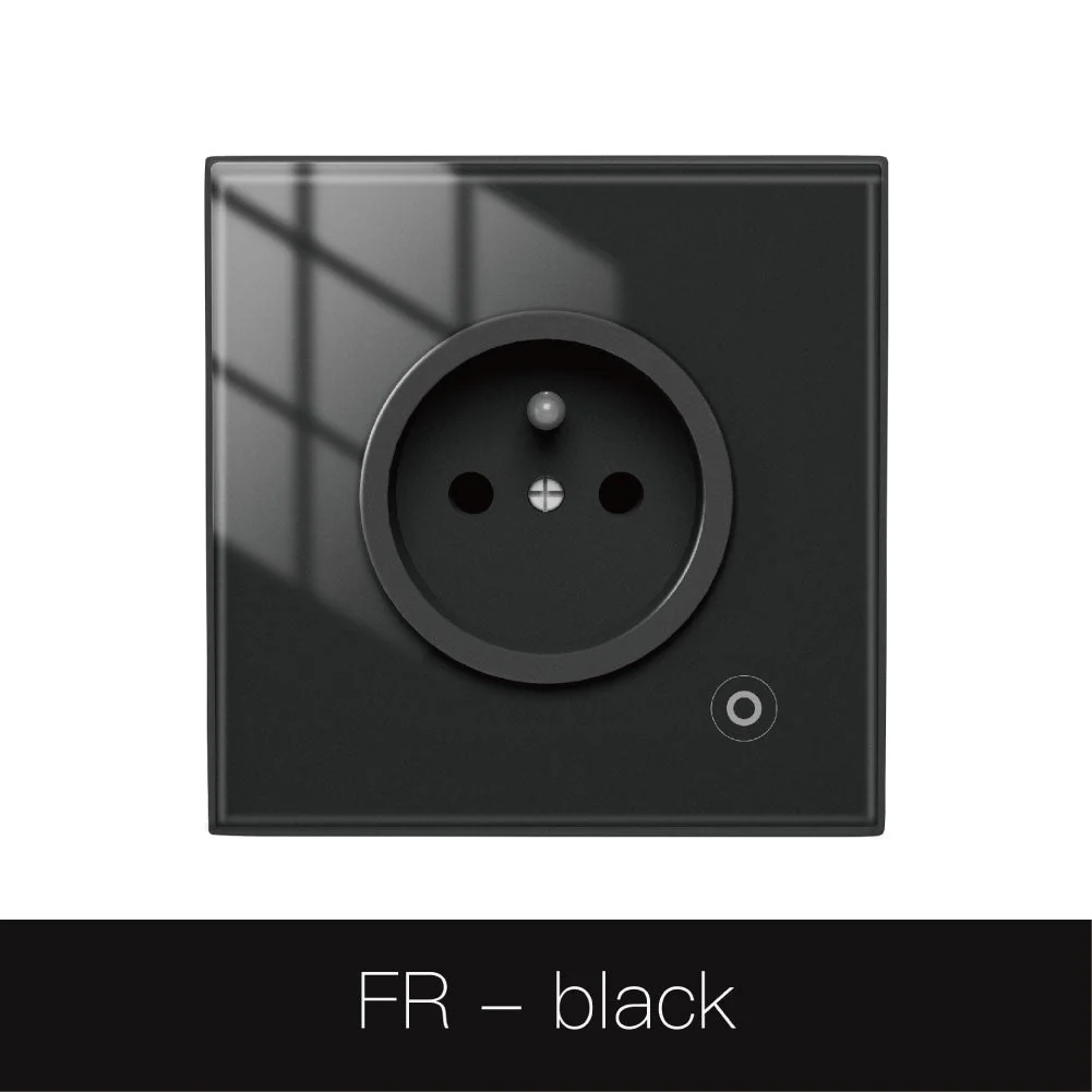WiFi Smart Wall Socket Glass Panel Outlet Power Monitor Touch Plug Relay Status Light Mode Adjustable EU - Image 15