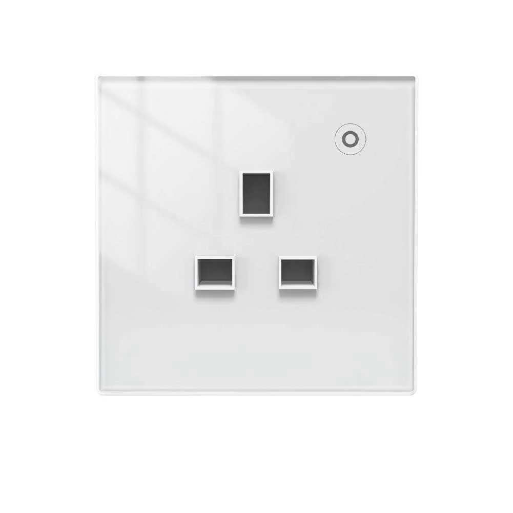 WiFi Smart Wall Socket Glass Panel Outlet Power Monitor Touch Plug Relay Status Light Mode Adjustable EU - Image 23