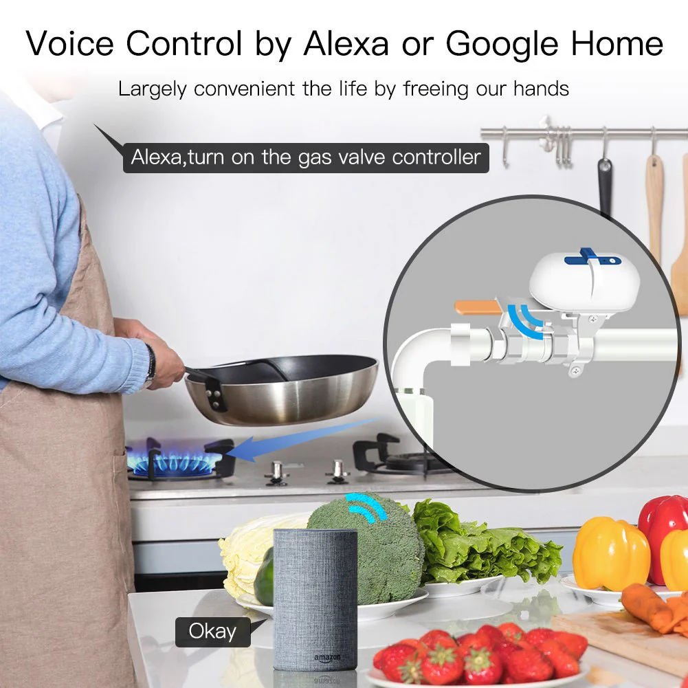 WiFi Smart Water Gas Valve Controller Pipeline Auto Shut OFF - Image 4