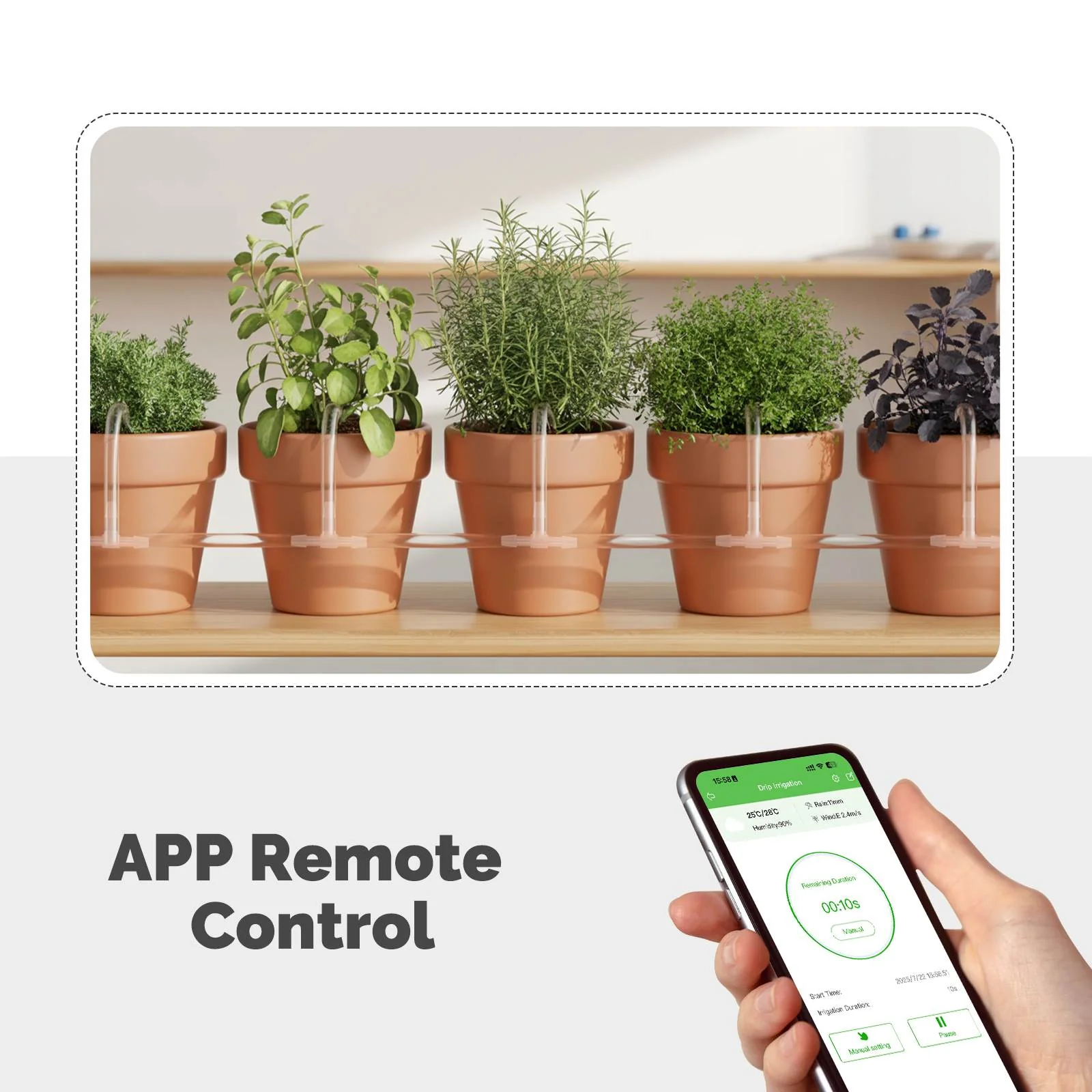 WiFi Watering Device Irrigation Automation Timer Smart Cycle Soak Plant Watering Machine - Image 4
