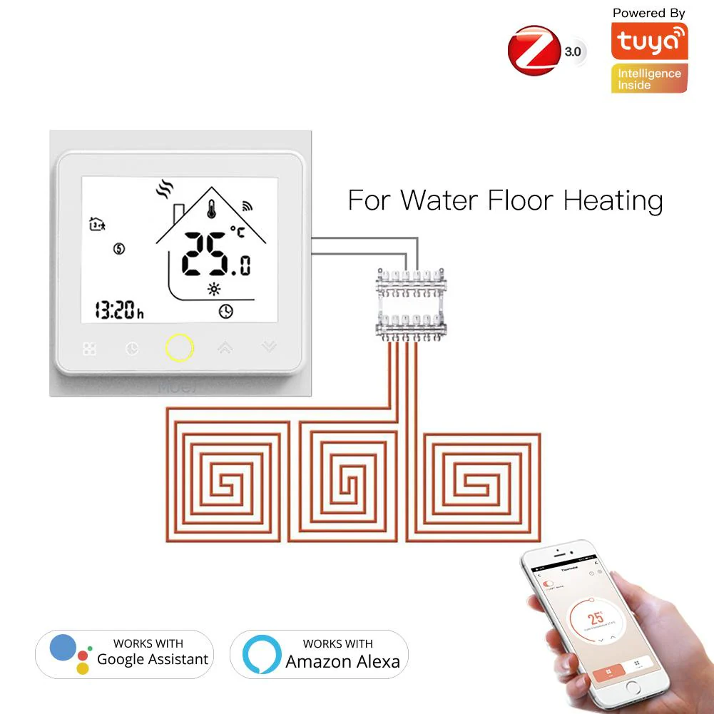 ZigBee Smart Thermostat Programmable Temperature Controller for Water Floor Heating - Image 11
