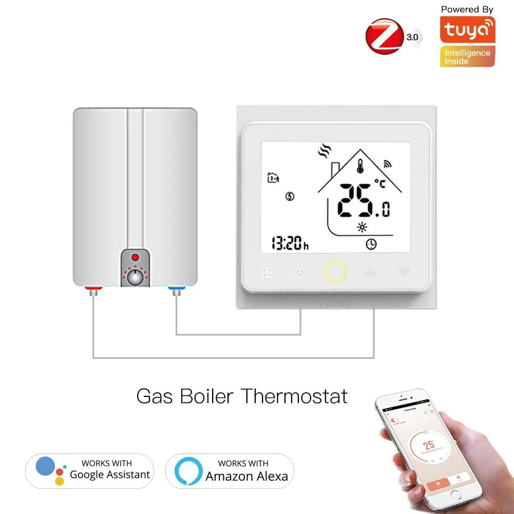 ZigBee Smart Thermostat Programmable Temperature Controller for Water Floor Heating - Image 13