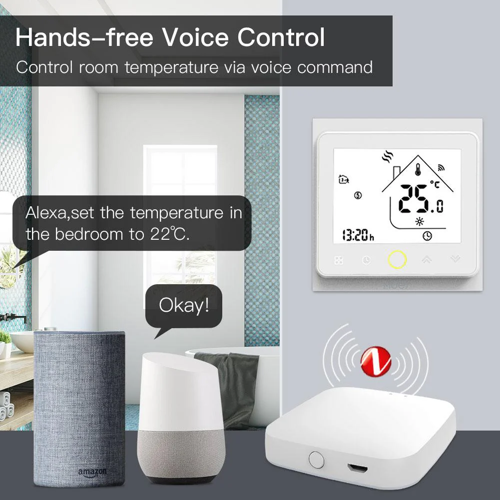 ZigBee Smart Thermostat Programmable Temperature Controller for Water Floor Heating - Image 4