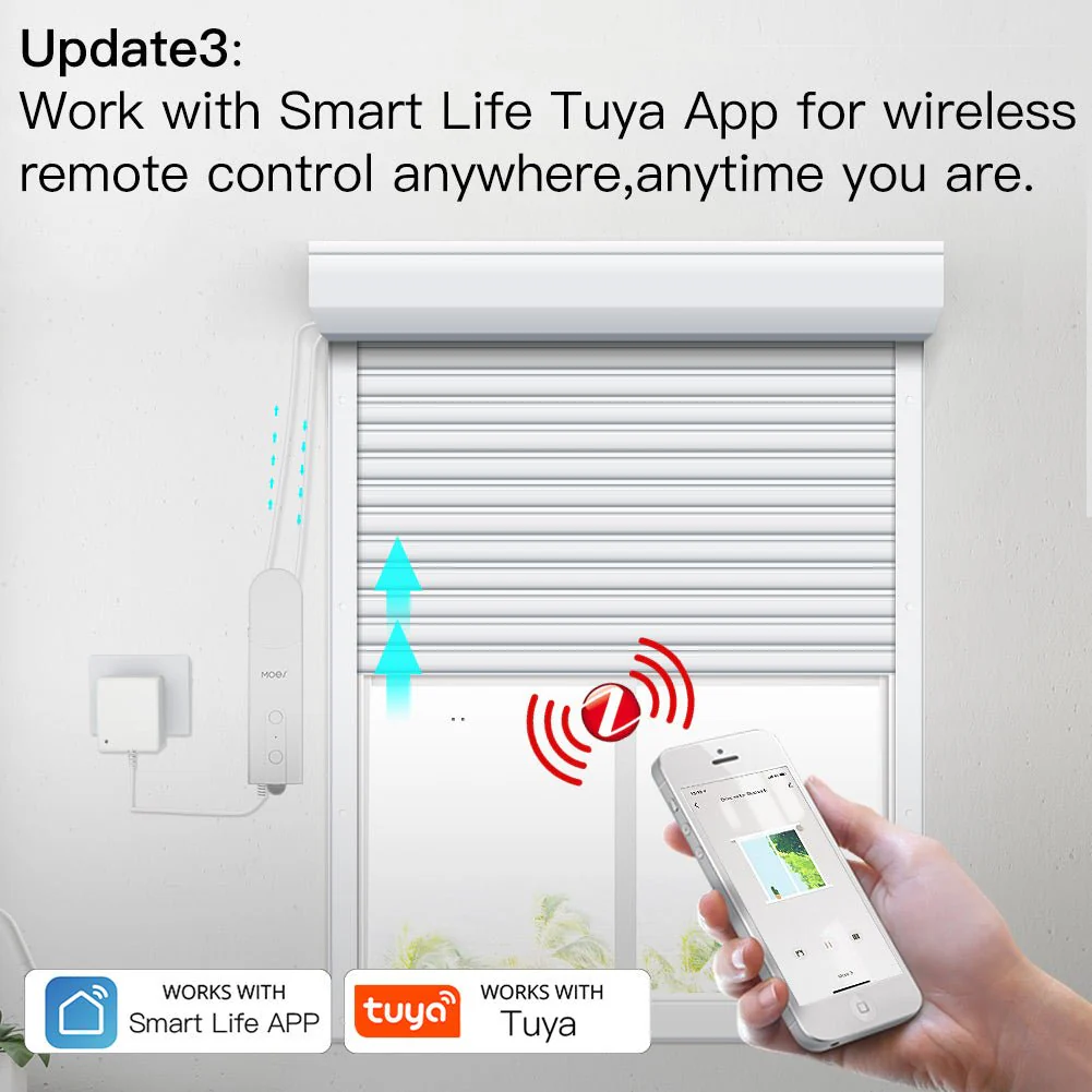 ZigBee Smart DIY Motorized Roller Blinds/Shades Drive Motor 2MQTT Setup Available Am43 - Image 5