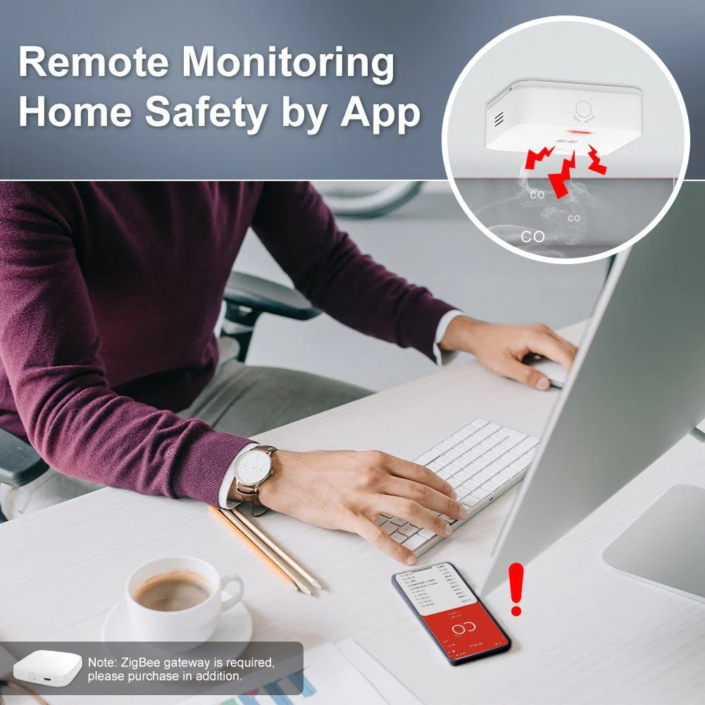 ZigBee CO Detector Alarm Wireless Gas Leak Carbon Monoxide Sensor - Image 5