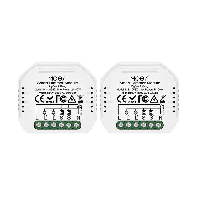 ZigBee Dimmer Module, Smart Switch Relay Module, MOES Hub Required 1/2 Gang Interruptor - Image 12
