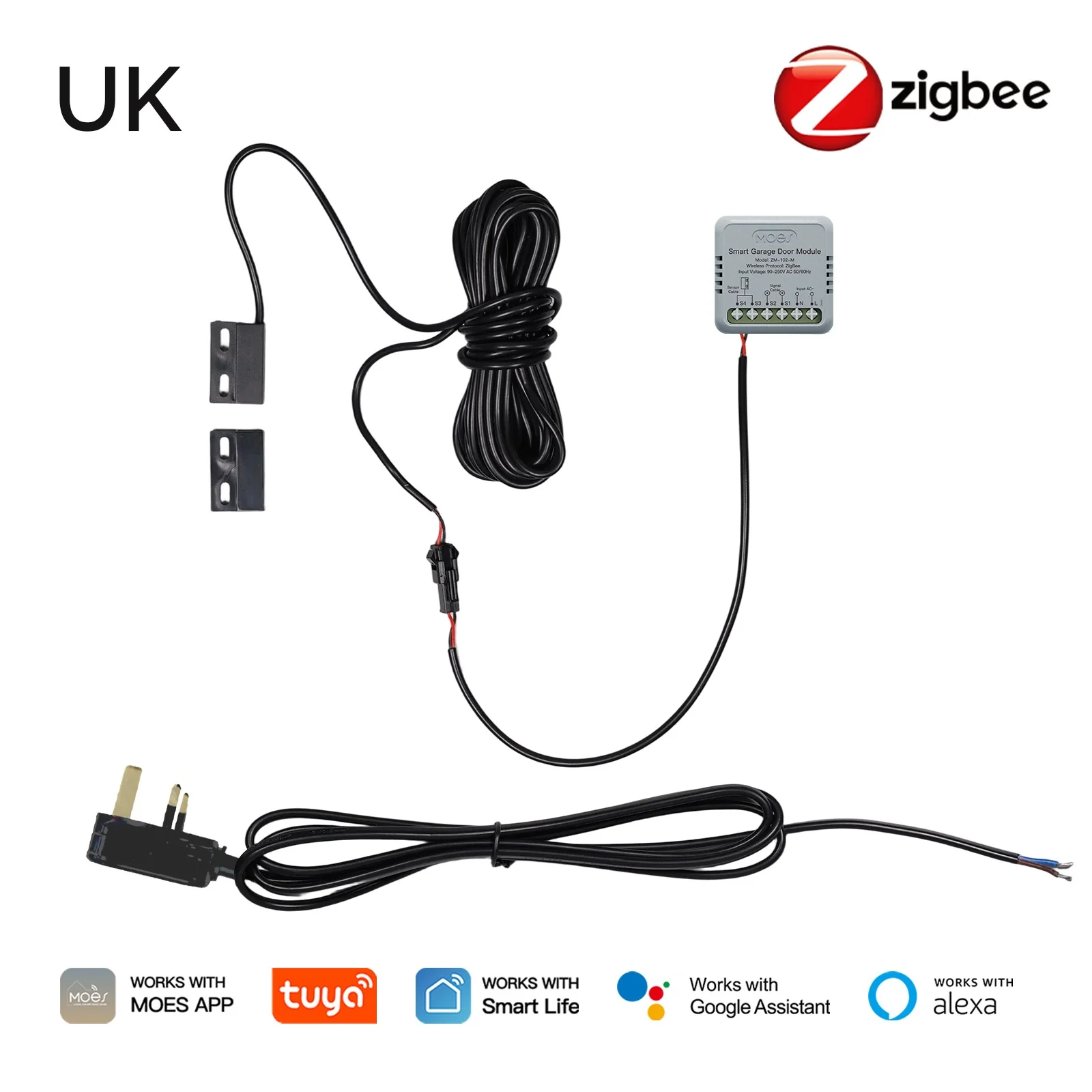 Zigbee Garage Door Controller Module Works with Tuya/Smart Life Alexa & Google Home Voice Control - Image 10