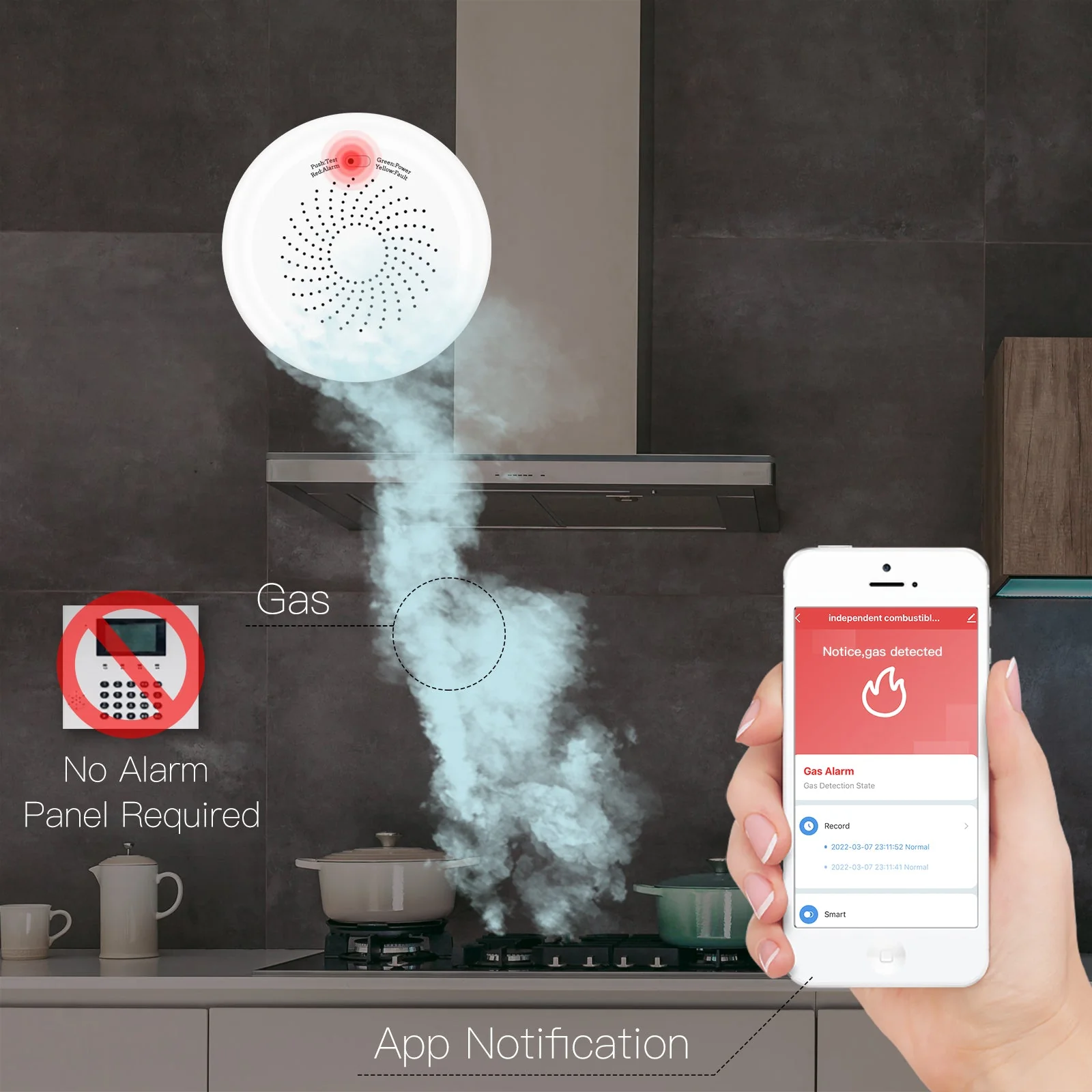 ZigBee Smart Gas Leakage Detector Combustible Sensor - Image 4