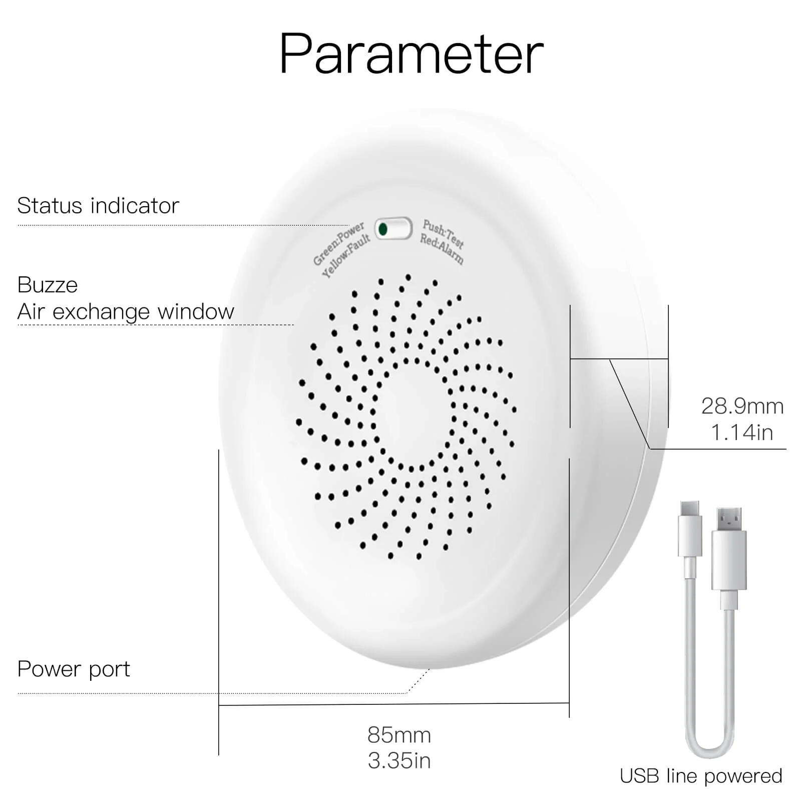 ZigBee Smart Gas Leakage Detector Combustible Sensor - Image 7