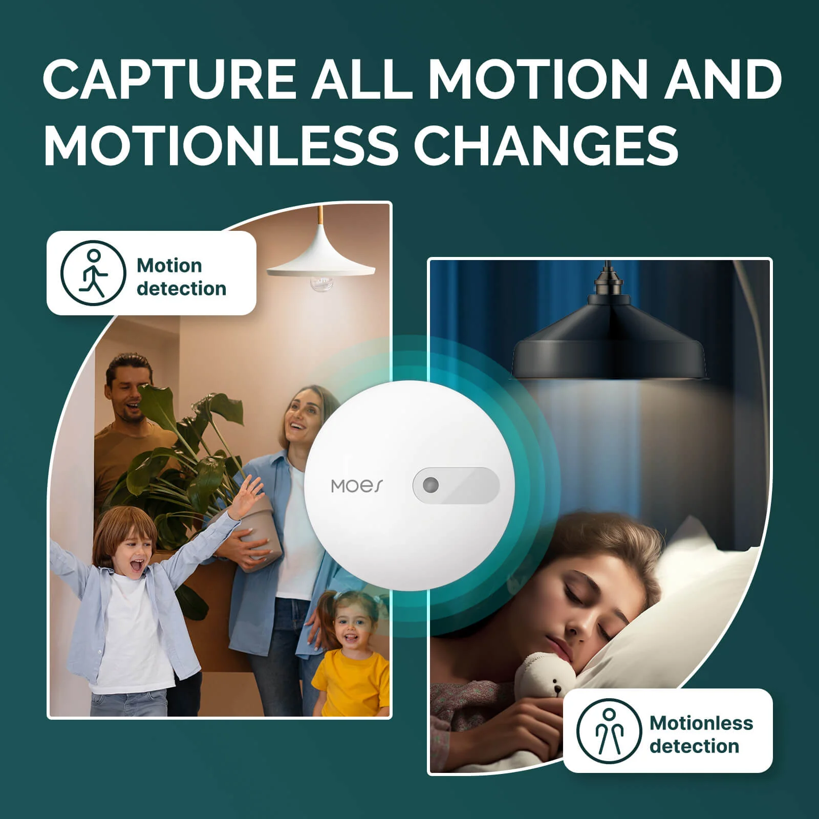 MOES ZigBee Human Presence Sensor Detector Radar Wave Detection Sensor for Home Security - Image 4