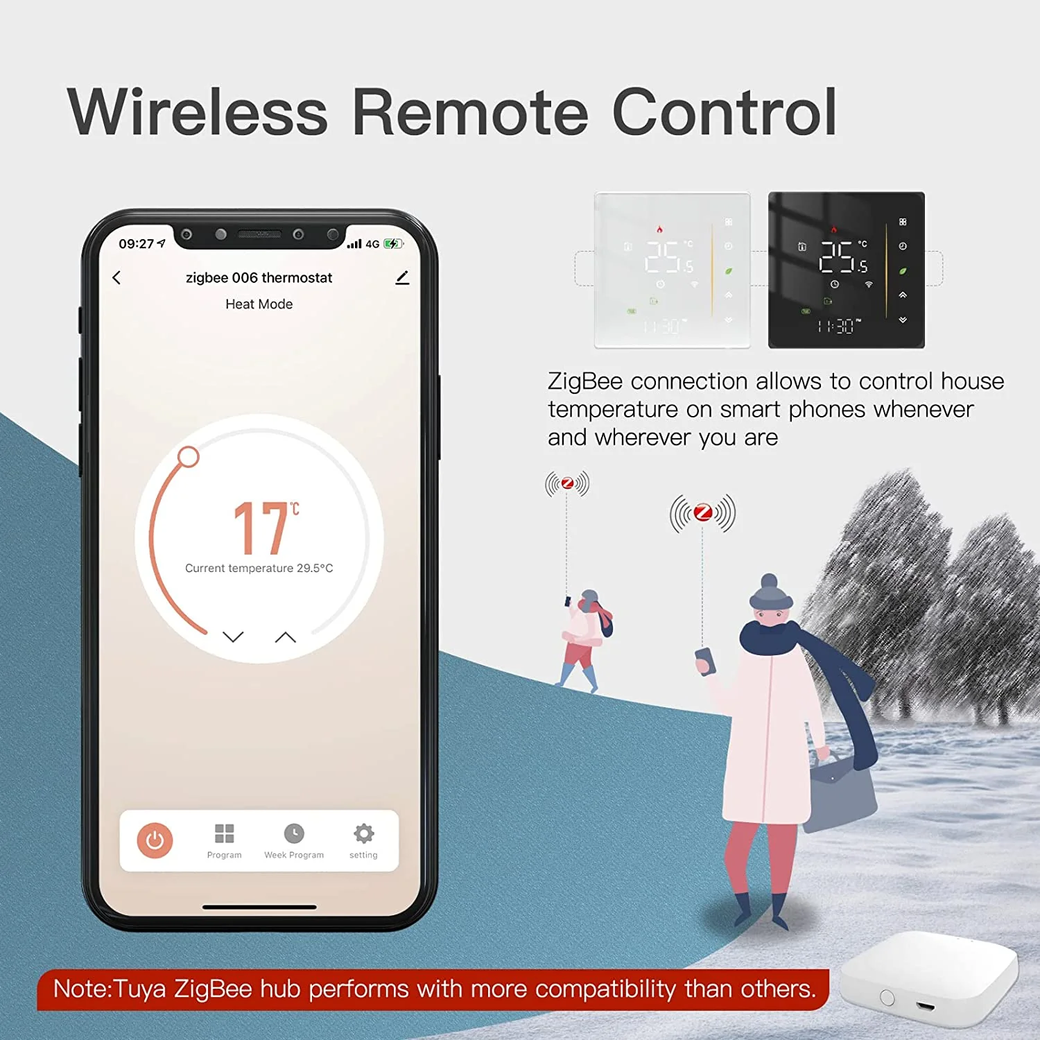 Tuya Zigbee Smart Thermostat Gas/Water Heater, Room Thermostat Digital Programmable - Image 9