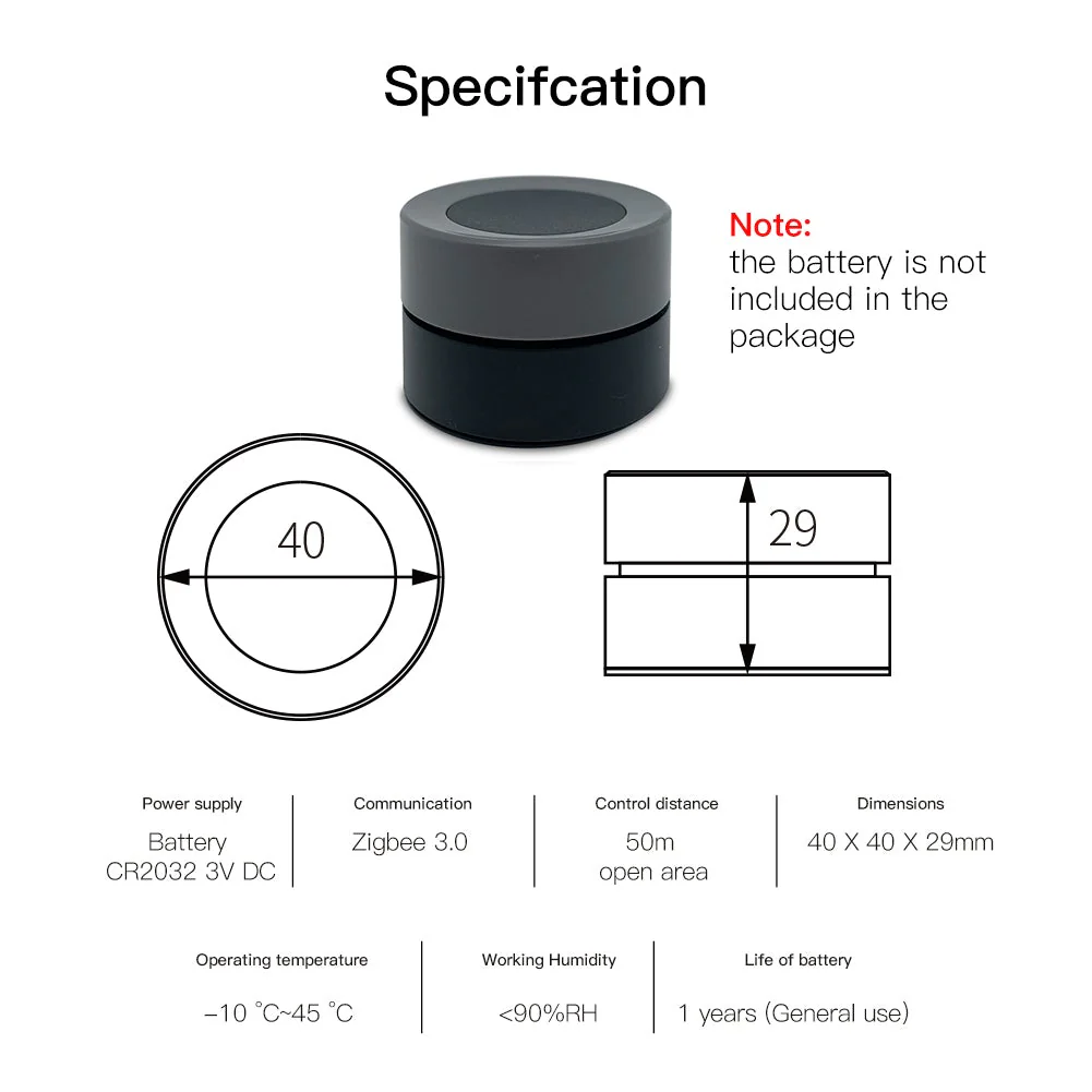 ZigBee Smart Wireless Scene Rotary Switch Multi-control Battery Powered - Image 6