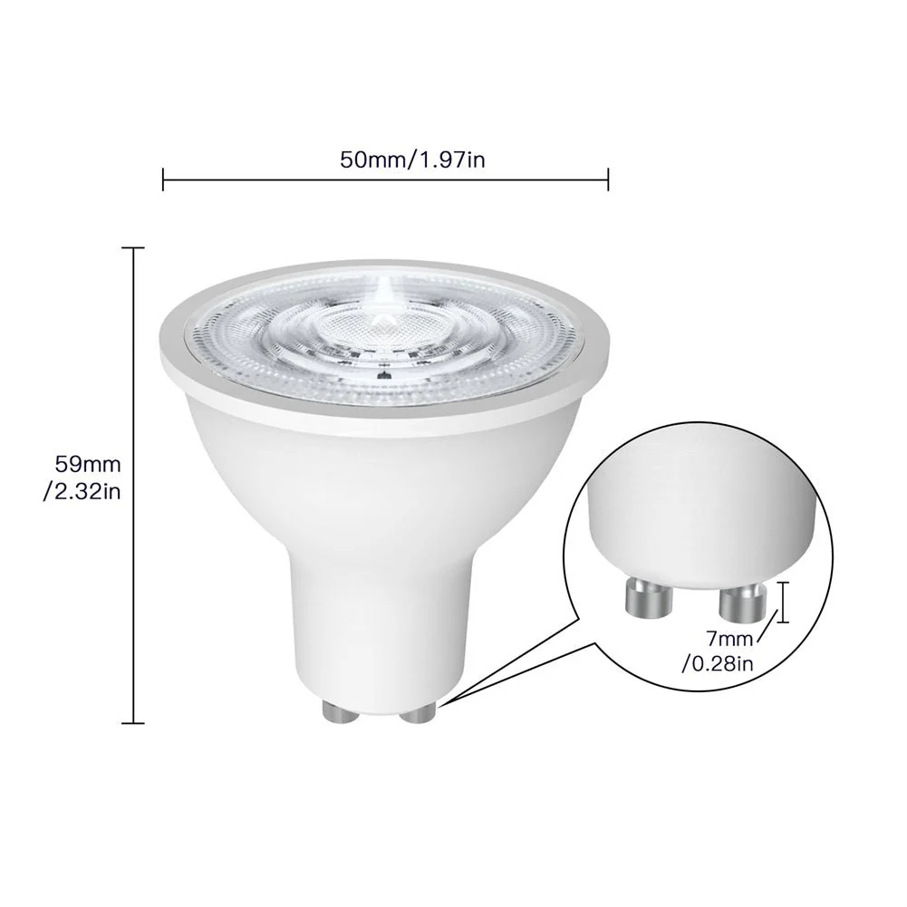 ZigBee GU10 Smart Sync Full Color LED Dimmable Party Light Bulbs RGBCCT 2200-6500K C+W 5W - Image 7