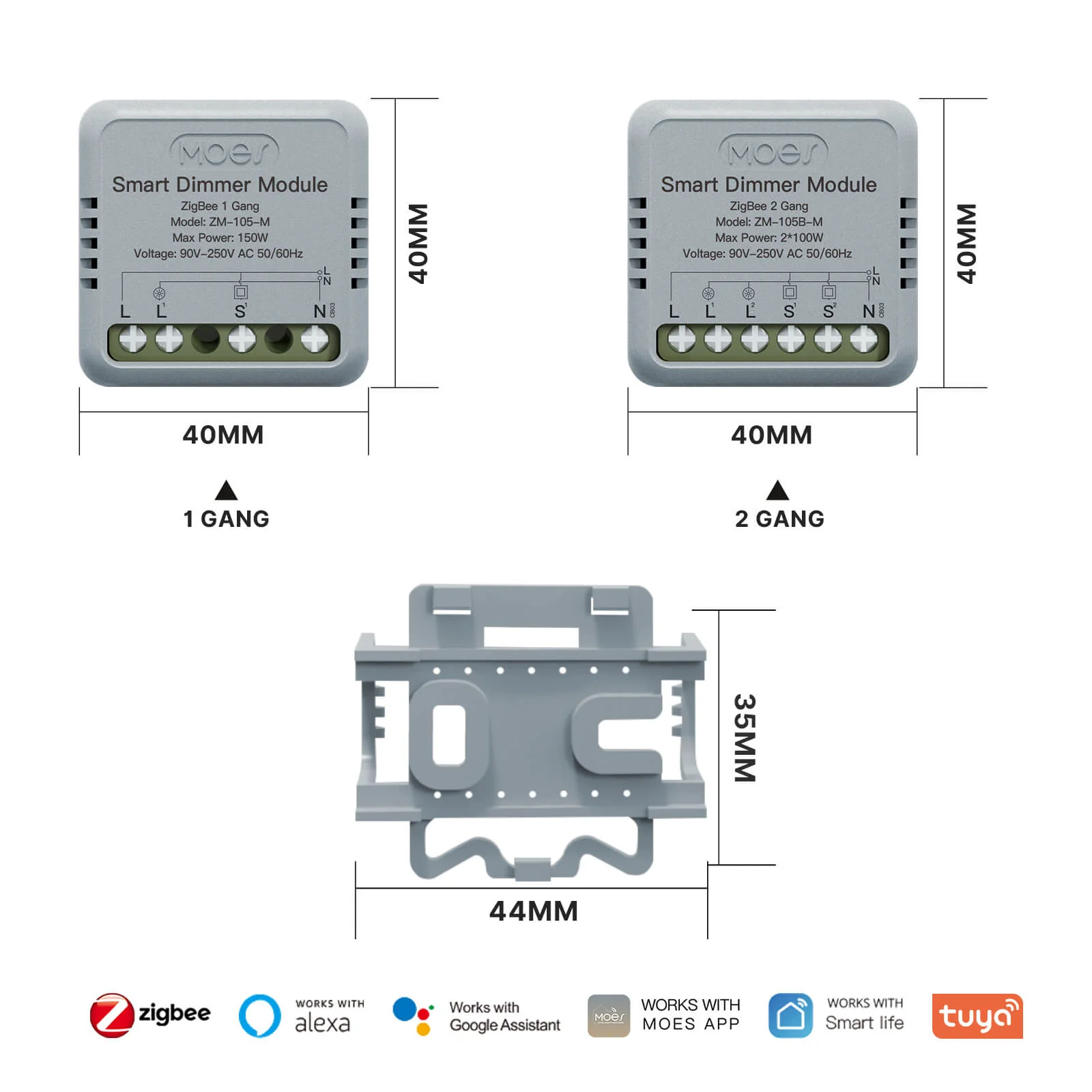 Zigbee Smart Dimmer Switch Module Timer Diy Breaker 1/2 Gang - Image 7