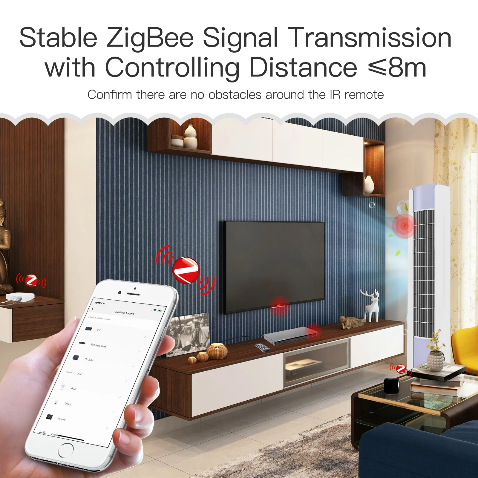 Tuya ZigBee Smart IR Remote Control Universal Infrared Remote Controller for AC TV DVD - Image 6