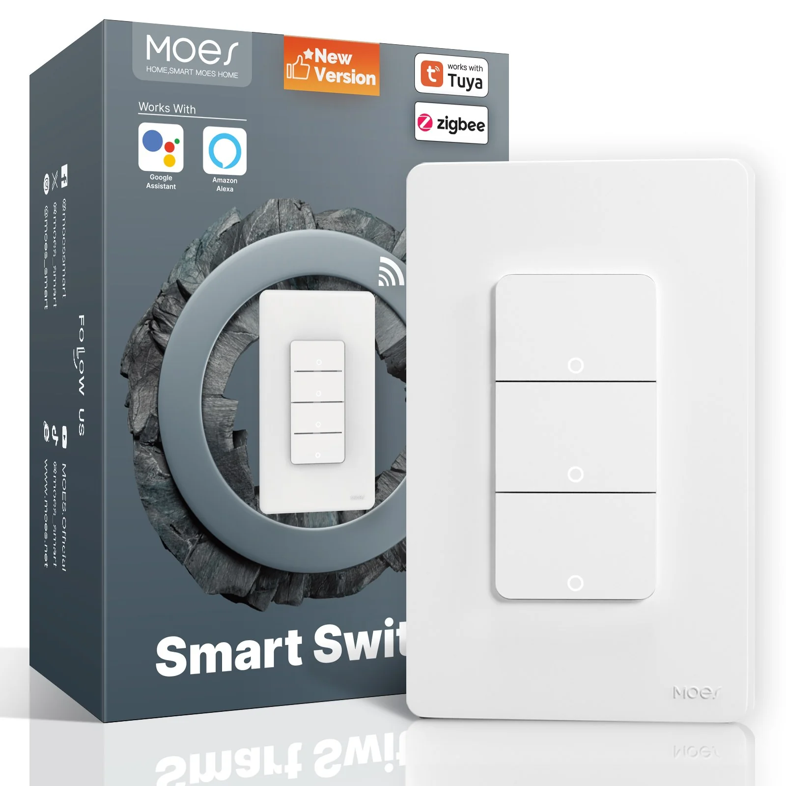 ZigBee 1/2/3/4 Gang Smart Light Switch, Alexa Google APP Remote Light Switching - Image 10