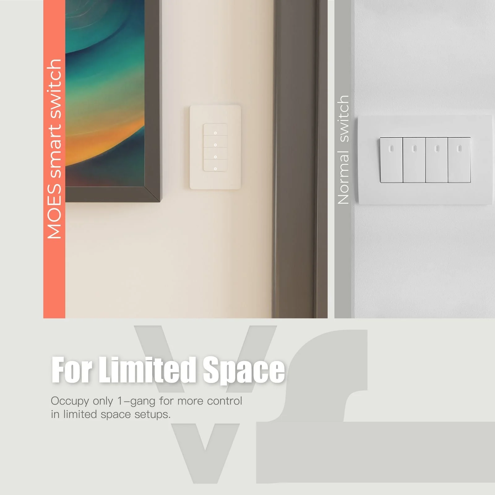 ZigBee 1/2/3/4 Gang Smart Light Switch, Alexa Google APP Remote Light Switching - Image 4