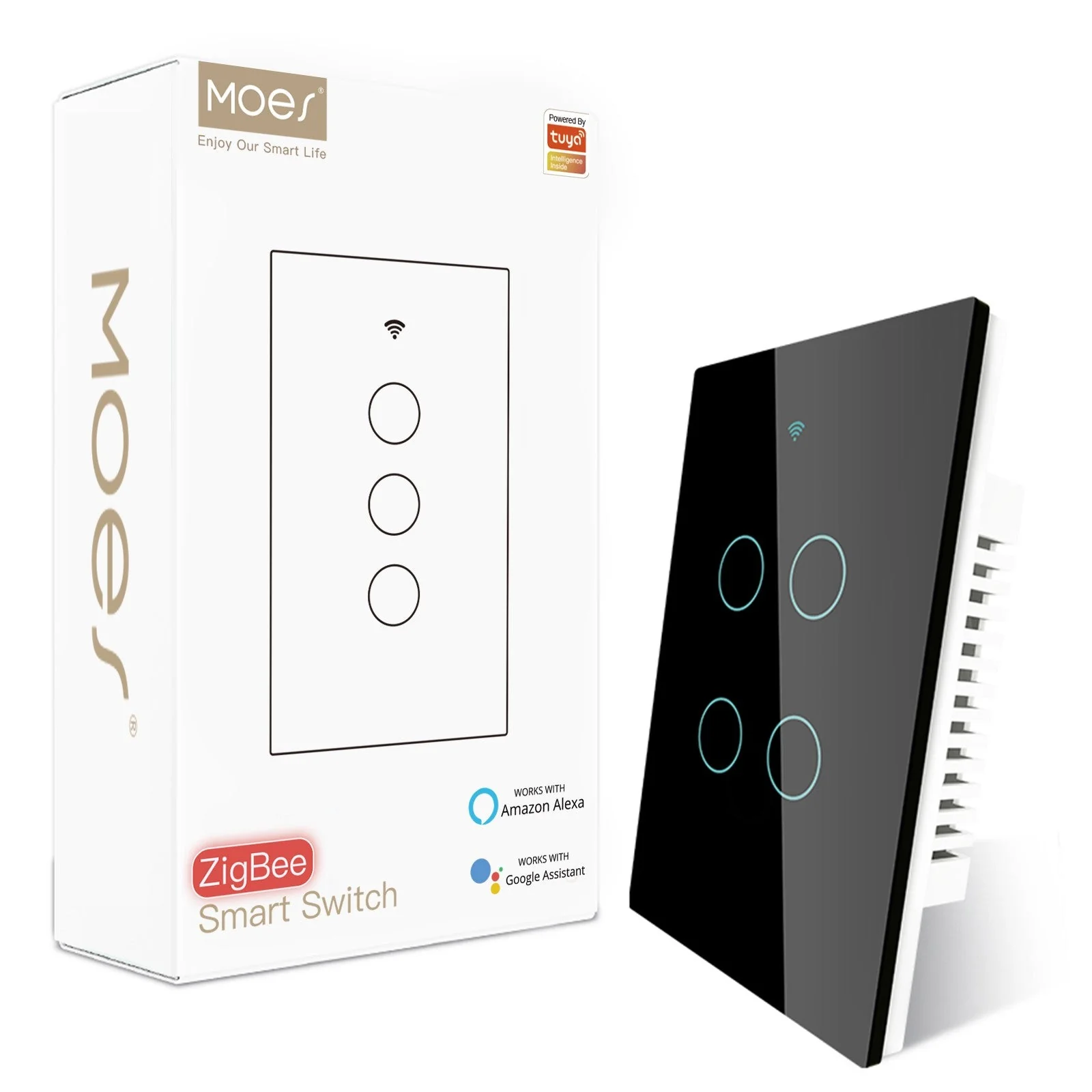 ZigBee Smart Light Switch Touch Glass Panel Neutral Wire Required US Standard - Image 13