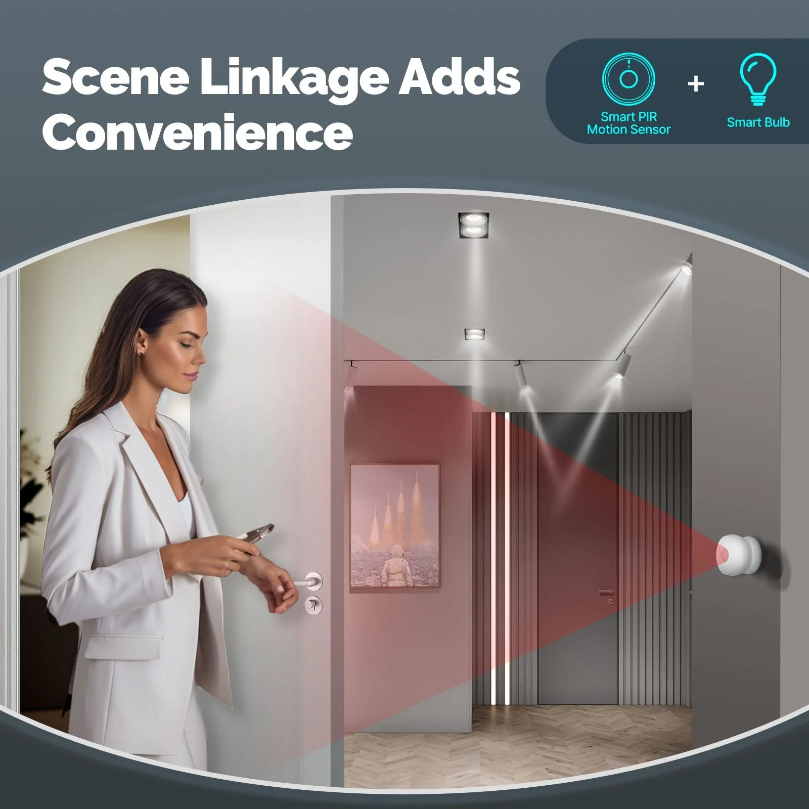 Zigbee Smart PIR Sensor Human Body Infrared Motion Detector With Magnetic Base - Image 5
