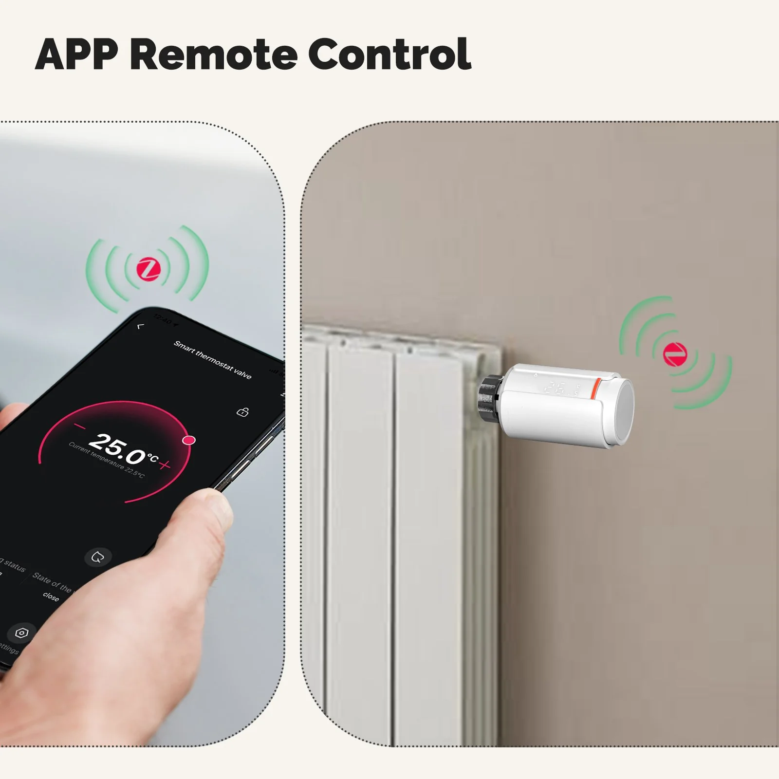 ZigBee Smart Thermostatic Radiator Valve TRV Programmable App Remote Temperature Controller - Image 5