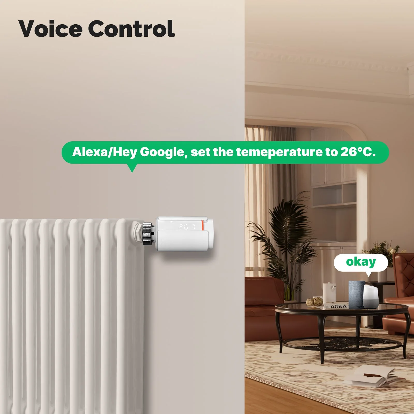 ZigBee Smart Thermostatic Radiator Valve TRV Programmable App Remote Temperature Controller - Image 6