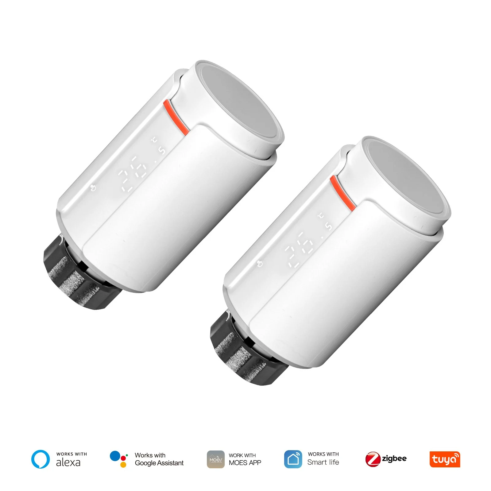 ZigBee Smart Thermostatic Radiator Valve TRV Programmable App Remote Temperature Controller - Image 8