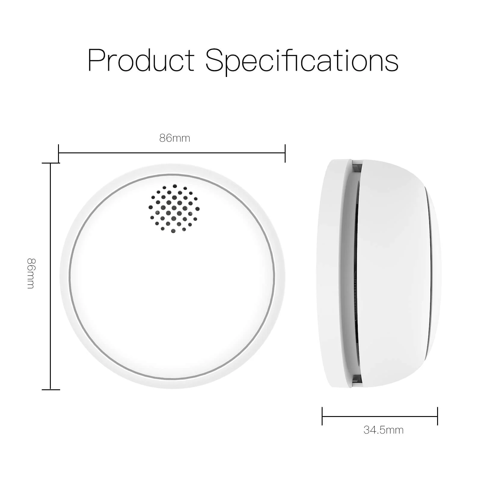 ZigBee Wireless Smart Smoke Detector Fire 85dB Sound Alarm Siren Sensor - Image 7