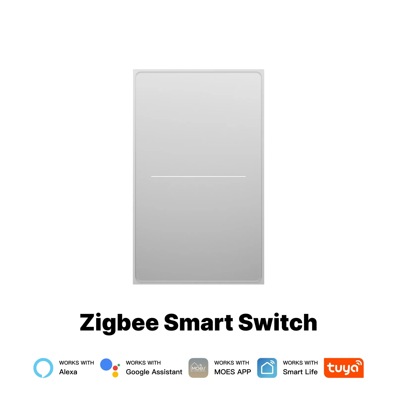 ZigBee Star Feather Series Smart Switch Push Button With Neutral Wire Light Scene 2in1 Switch US Version - Image 9
