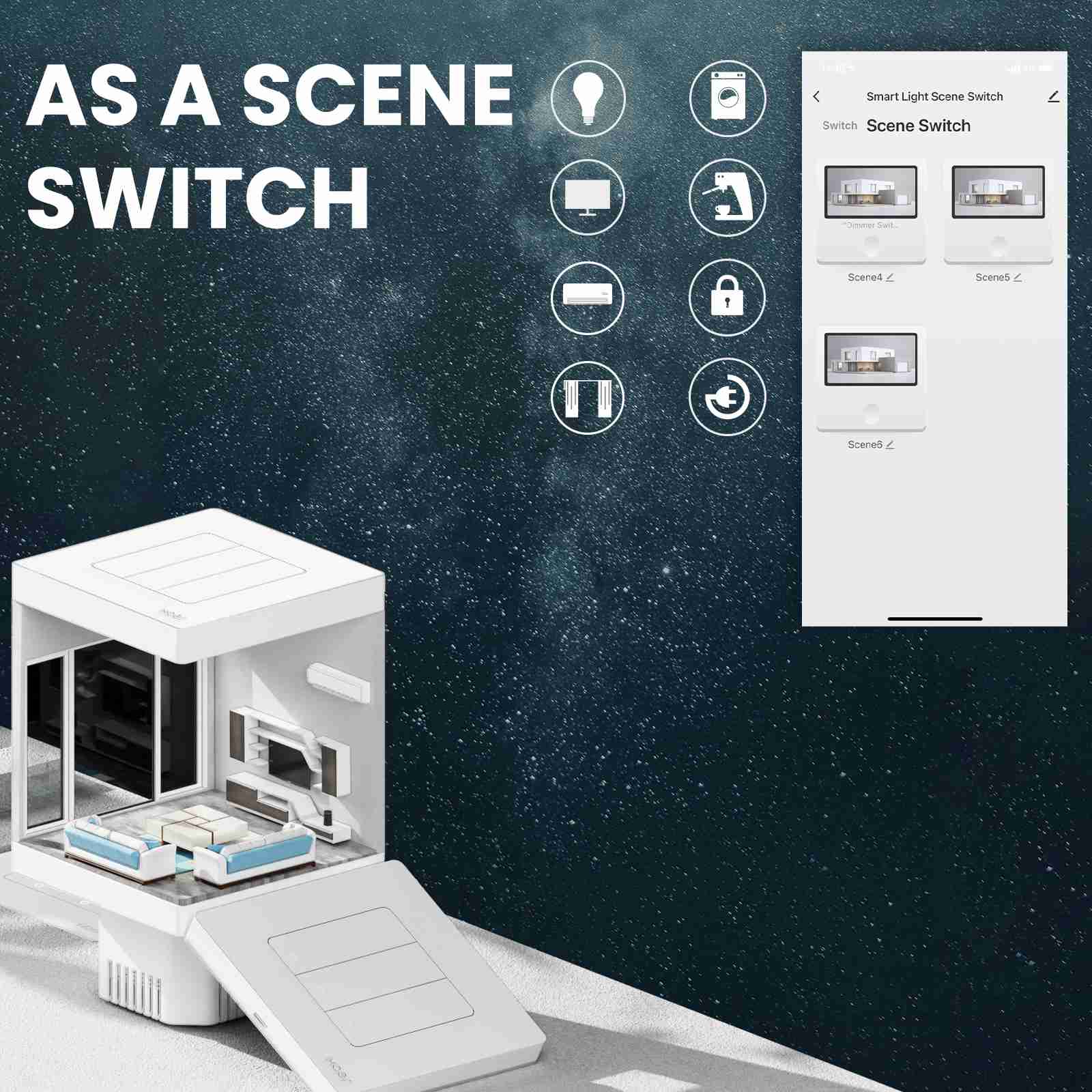 ZigBee Star Ring Smart Light Switch & Scene Controller, Neutral Wire Required, 2 Switches Association - Image 6