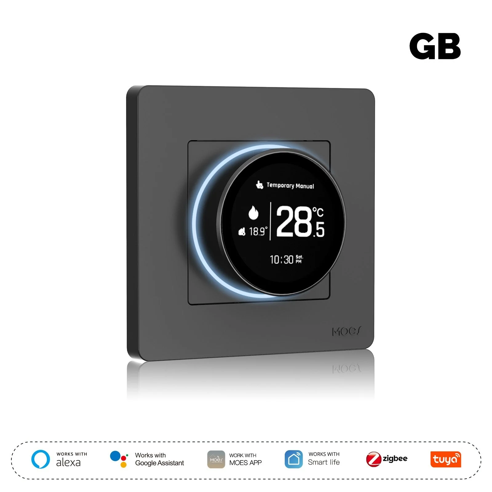 ZigBee Star Ring Smart Thermostat Temperature Controller Water Boiler Electric Heating - Image 10
