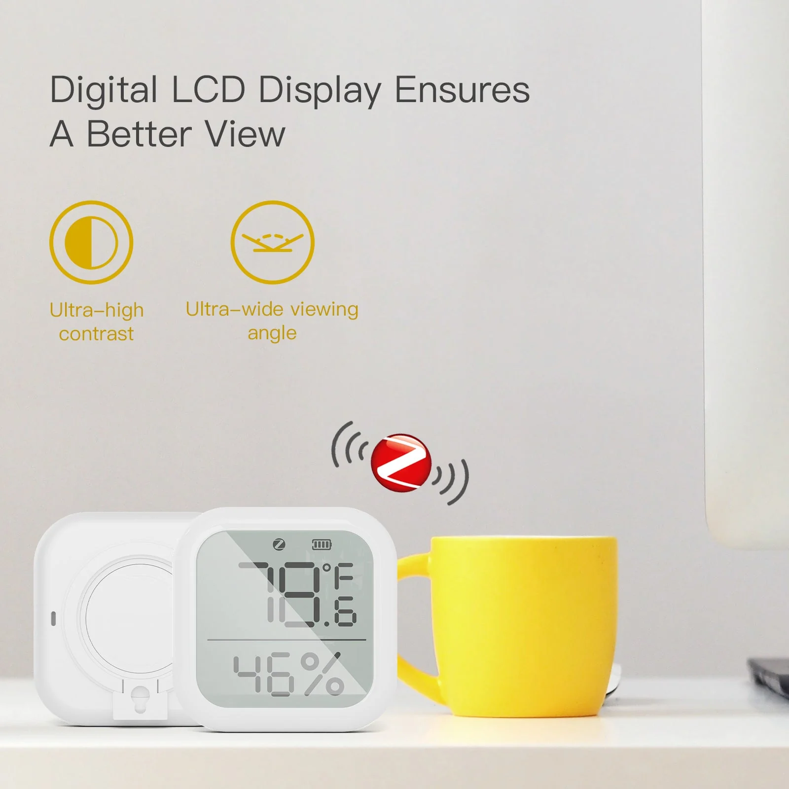 MOES ZigBee Smart Temperature and Humidity Sensor Indoor Hygrometer Thermometer Detector - Image 3