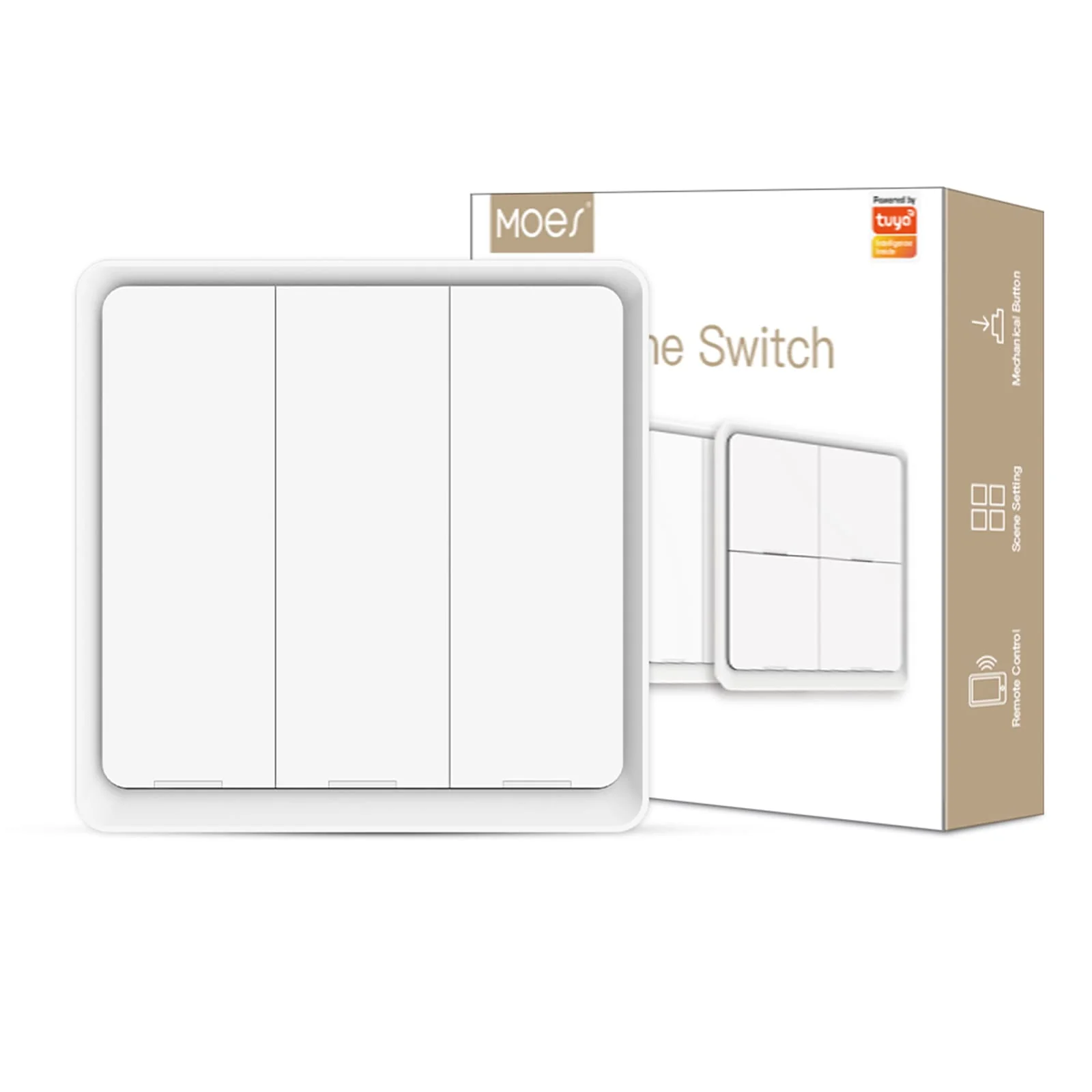 ZigBee Light Switch, Battery Powered Light Switch, Multi-Control Wireless Push Button Scene Switches - Image 18