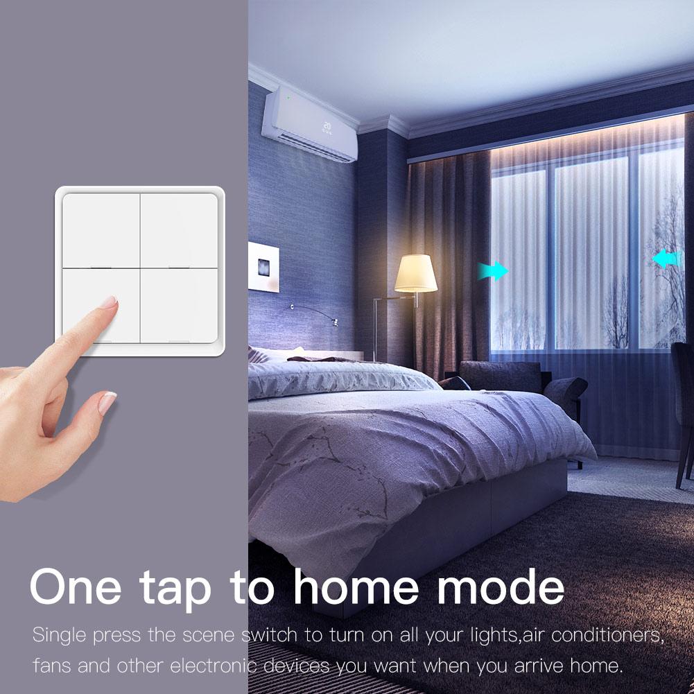 ZigBee Light Switch, Battery Powered Light Switch, Multi-Control Wireless Push Button Scene Switches - Image 5