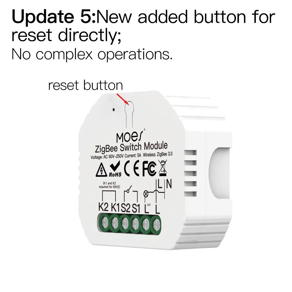 ZigBee Smart Light Switch Module Tuya No Neutral Wire 2 Way Required 2MQTT Relay - Image 6